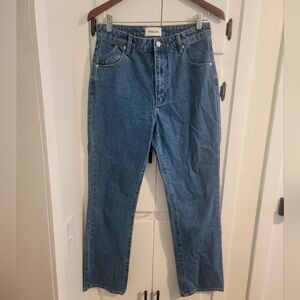 Rollas Original High Rise Straight Cotton Medium Wash Jeans 29